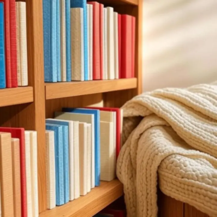 Kis olvasók egy meghitt olvasósarokban könyvekkel